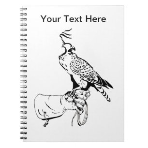 Falcon on Glove Notitieboek