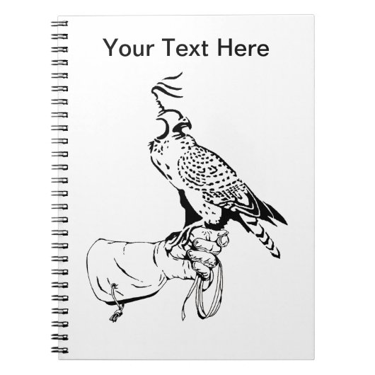 Falcon on Glove Notitieboek (Voorkant)