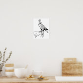 Falcon on Glove Poster (Keuken)