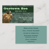 Falcon op Groene Steen Visitekaartje (Voorkant / Achterkant)