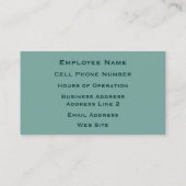 Falcon op Groene Steen Visitekaartje (Achterkant)