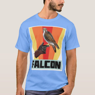 Falcon Retro Falconry met Hawk en Eagle T-shirt