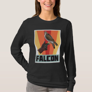 Falcon Retro valk met Hawk en Eagle T-shirt