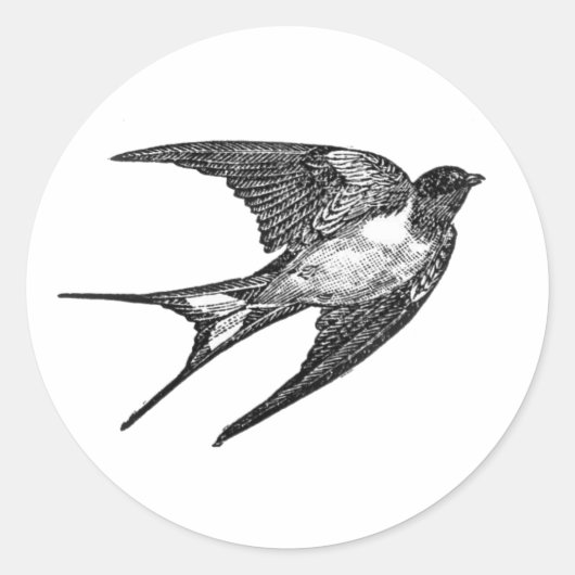 Falcon sticker in witte achtergrond (Voorkant)