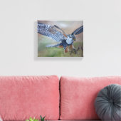 Falcon Stretched Canvas Print (Insitu (Woonkamer))