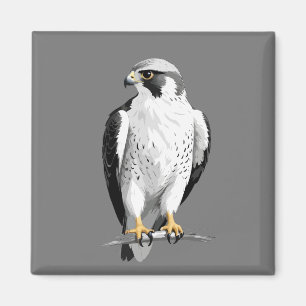 Falcon Vector Grafische Kunst Portret Dierlijke Ge Magneet