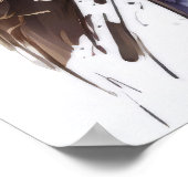 Falcon Vogelportret Dierenschilderij Wildlife Free Poster (Hoek)