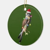 Falcon With Hat Lights Christmas Keramisch Ornament (Links)