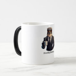 Falcon Zakelijke Man Laadt Focus Koffie Magische Mok