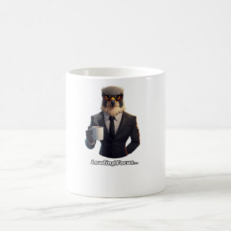 Falcon Zakelijke Man Laadt Focus Koffie Magische Mok