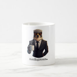 Falcon Zakenman Laadt Focus Koffie Koffiemok