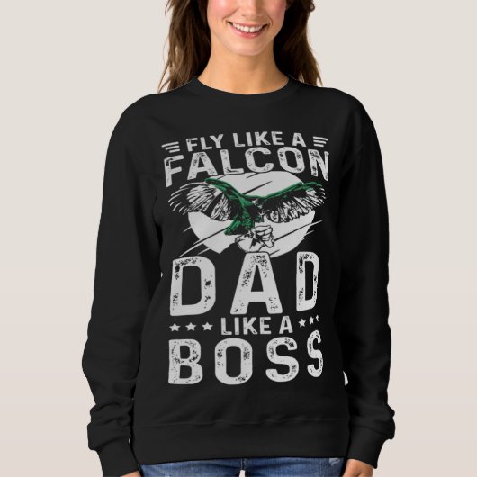 Falconer Dad Falconry Like a Boss Trui (Voorkant)