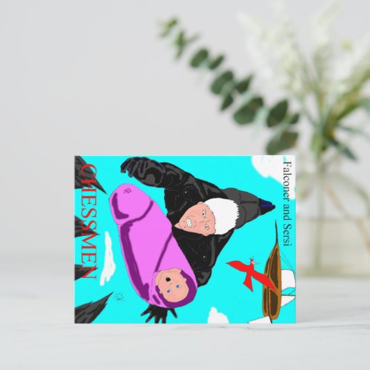 Falconer- en Sersi-Briefkaart Briefkaart (Staand voorkant)