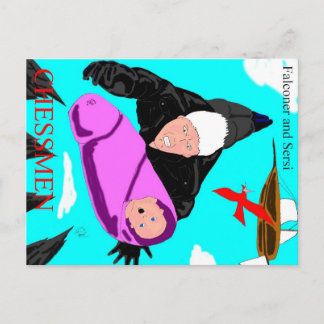 Falconer- en Sersi-Briefkaart Briefkaart