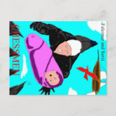 Falconer- en Sersi-Briefkaart Briefkaart (Voorkant)