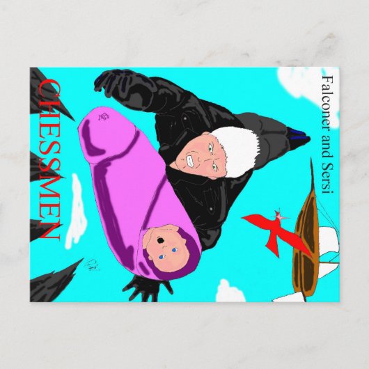 Falconer- en Sersi-Briefkaart Briefkaart (Voorkant)