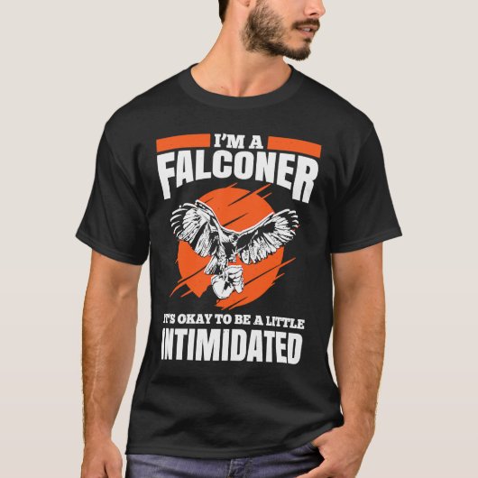 Falconer Falcon Hunter Falconer Tracker Duck Hunte T-shirt (Voorkant)