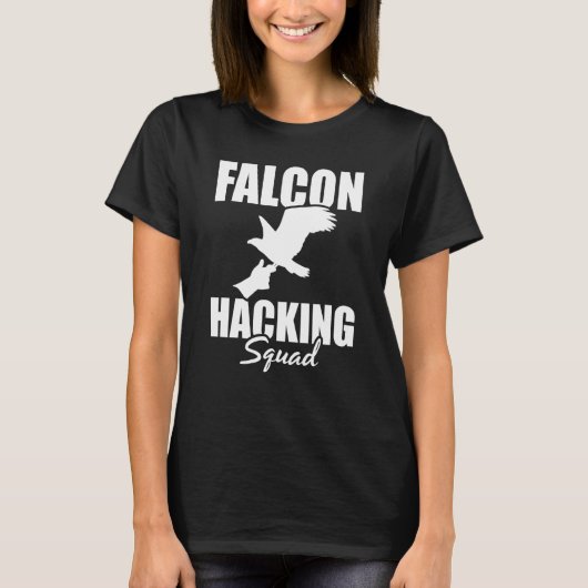 Falconer Falcon Hunter Falconer Tracker Duck Hunte T-shirt (Voorkant)