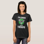 Falconer Falcon Hunter Falconer Tracker Duck Hunte T-shirt (Voorkant volledig)