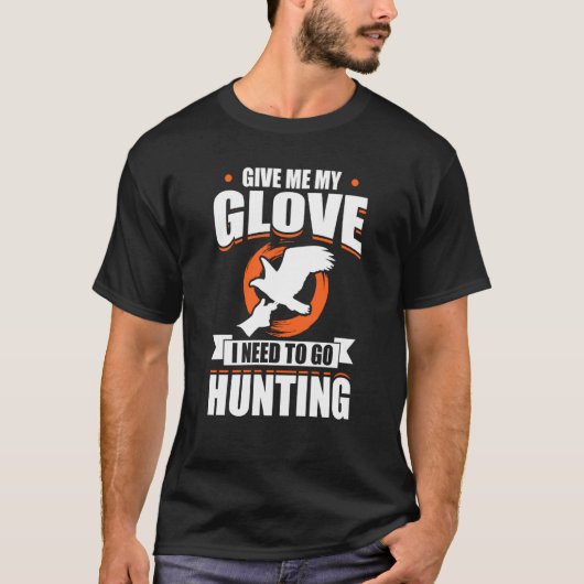 Falconer Falcon Hunter Falconer Tracker Duck Hunte T-shirt (Voorkant)