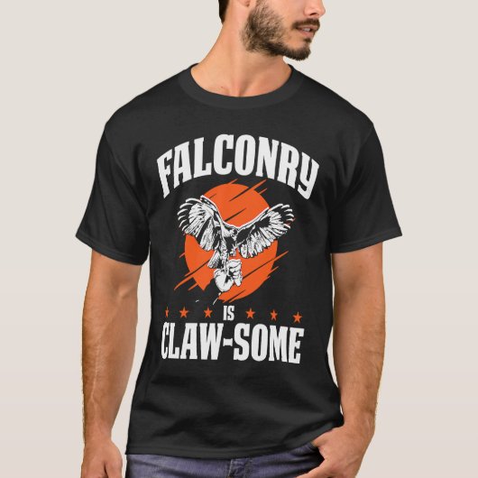 Falconer Falcon Hunter Falconer Tracker Duck Hunte T-shirt (Voorkant)