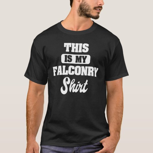 Falconer Falconry Gamehawking Hawker Falcon T-shirt (Voorkant)