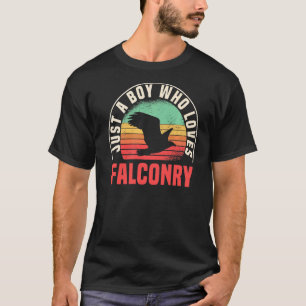 Falconer Falconry Retro  Gamehawking Hawker T-shirt