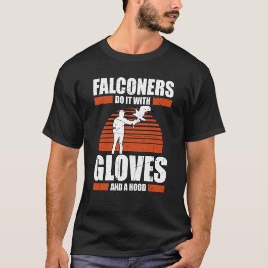Falconer Hunter Falconer Tracker Duck Hunte T-shirt (Voorkant)