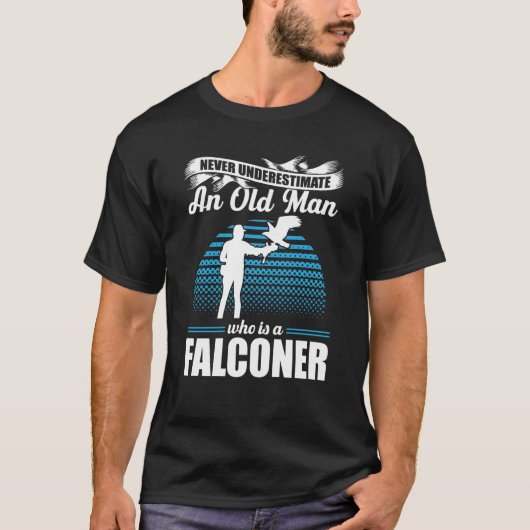 Falconer Hunter Falconer Tracker Duck Hunte T-shirt (Voorkant)