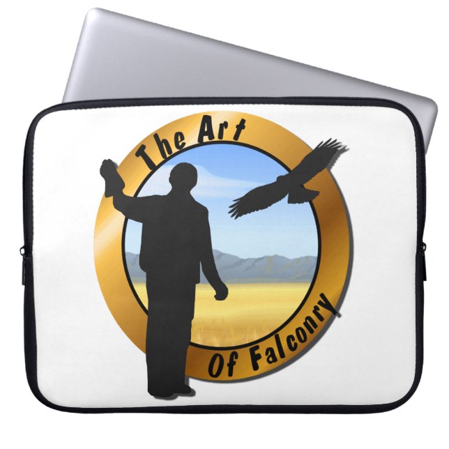 Falconer Medallion Round Laptop Sleeve (Voorkant)