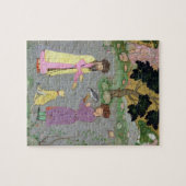 Falconer met metgezel- en petcheetah uit de legpuzzel (Horizontaal)