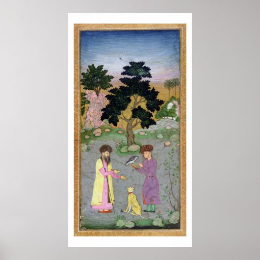 Falconer met metgezel- en petcheetah uit de poster (Voorkant)