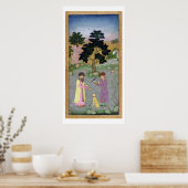 Falconer met metgezel- en petcheetah uit de poster (Keuken)