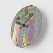 Falconer met metgezel- en petcheetah uit de ronde klok (Hoek)