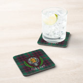 Falconer Scottish Clan Tartan & Crest Bier Onderzetter (Rechterzijde)