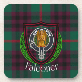 Falconer Scottish Clan Tartan & Crest Bier Onderzetter