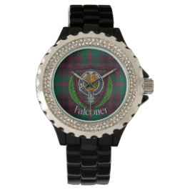 Falconer Scottish Clan Tartan & Crest Horloge