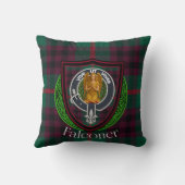 Falconer Scottish Clan Tartan & Crest Kussen (Achterkant)