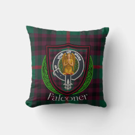 Falconer Scottish Clan Tartan & Crest Kussen