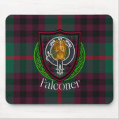 Falconer Scottish Clan Tartan & Crest Muismat (Voorkant)