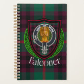 Falconer Scottish Clan Tartan & Crest Planner (Voorkant)