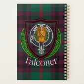 Falconer Scottish Clan Tartan & Crest Planner (Achterkant)
