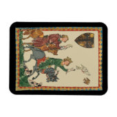 Falconry, 14th Century Codex Manesse Magneet (Horizontaal)