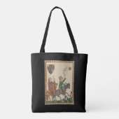 Falconry, 14th Century Codex Manesse Tote Bag (Achterkant)
