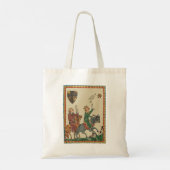 Falconry, 14th Century Codex Manesse Tote Bag (Achterkant)