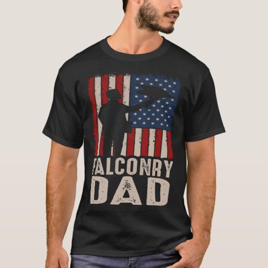 Falconry Dad Falconer Hawker Falcon  Hawking Exper T-shirt (Voorkant)