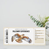 Falconry Experience Ticket Cadeaubon Kaart (Staand voorkant)