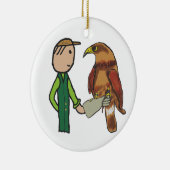 Falconry Keramisch Ornament (Rechts)