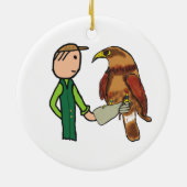 Falconry Keramisch Ornament (Achterkant)