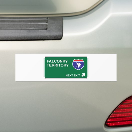 Falconry Next Exit Bumpersticker (Op auto)